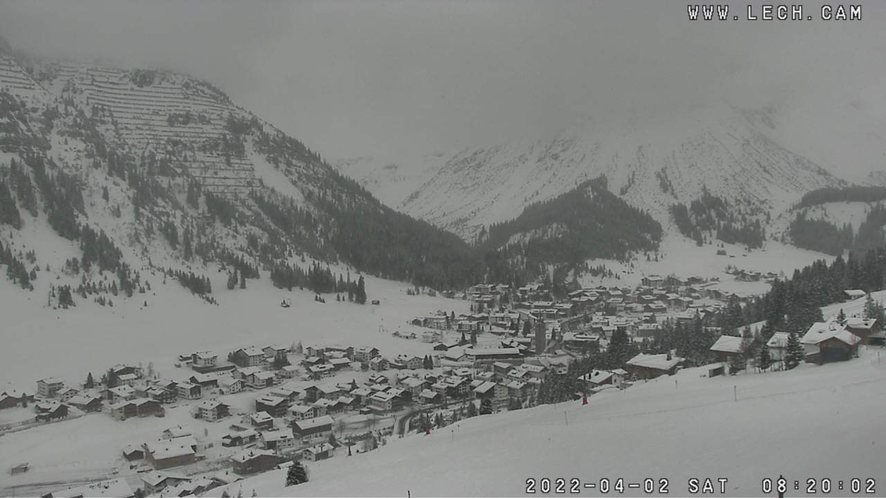 Webcam Zicht op Lech vanaf Oberlech